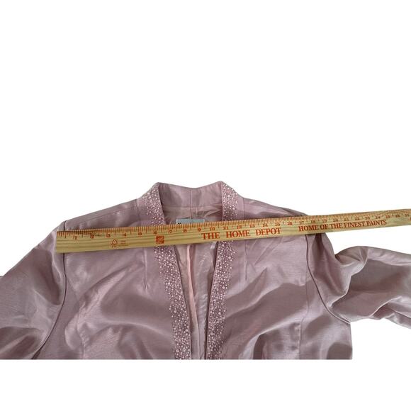 NWT! "KAREN MILLER" 2 Pc. Formal Dress Maxi W/ Blazer SZ 16 Beaded Vintage Prom - Picture 16 of 16